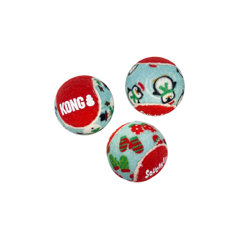 KONG Holiday SqueakAir Balls 6 pack