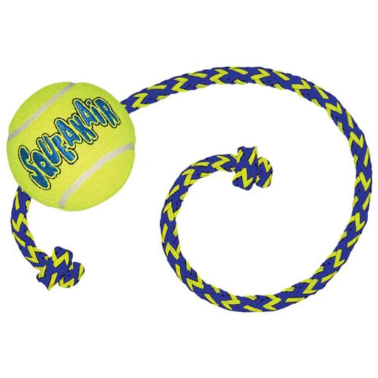 KONG AirDog Squeaker Ball with Rope