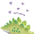 Load image into Gallery viewer, Squeaky Stegosaurus Dog Toy
