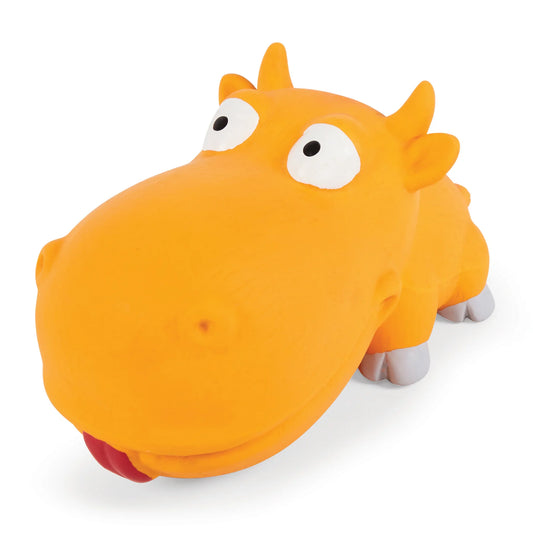 Bashful Bull Squeaky Dog Toy