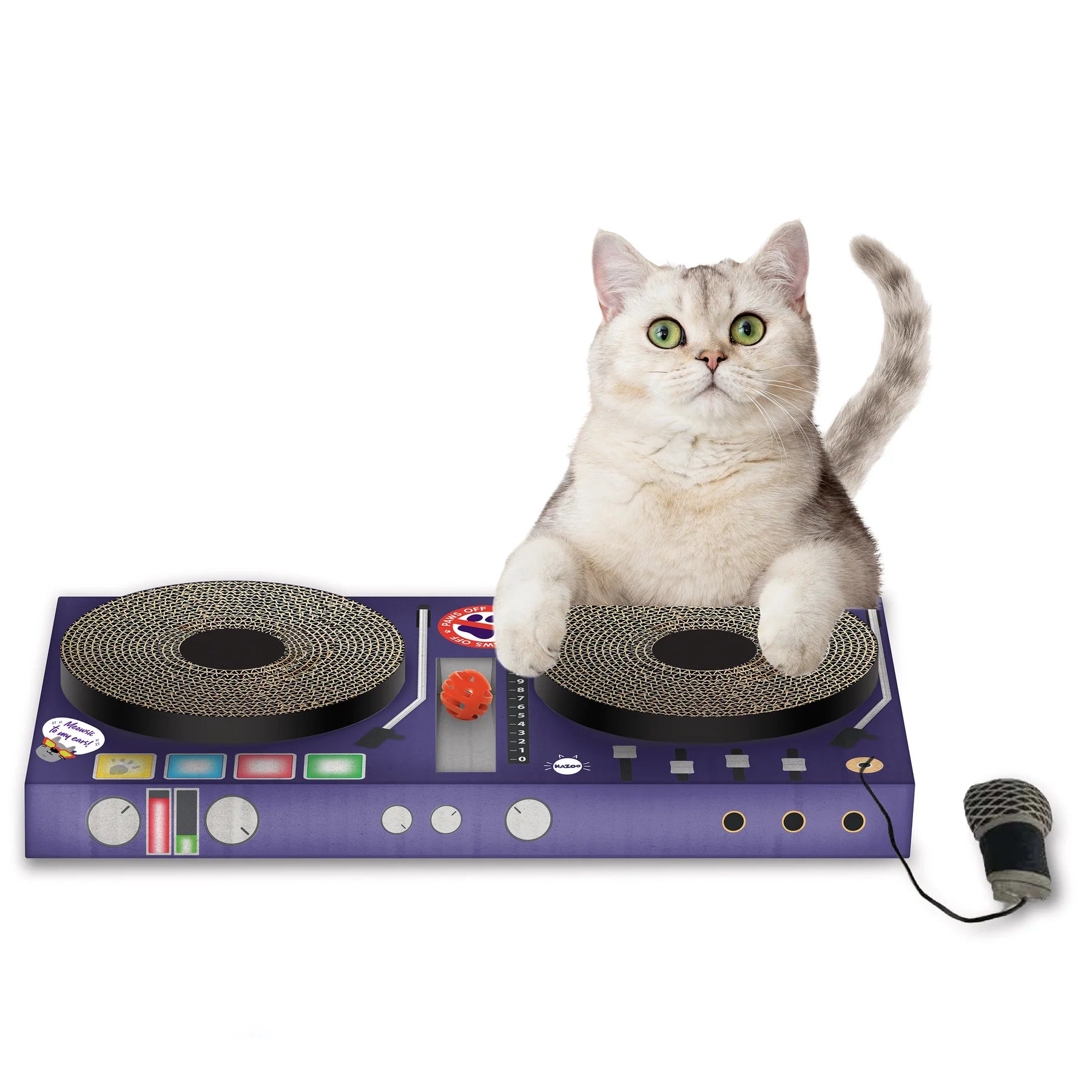 DJ Scratchez Cardboard Cat Scratcher