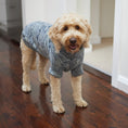 Load image into Gallery viewer, Hazy Grey Roll Neck Dog Jumper
