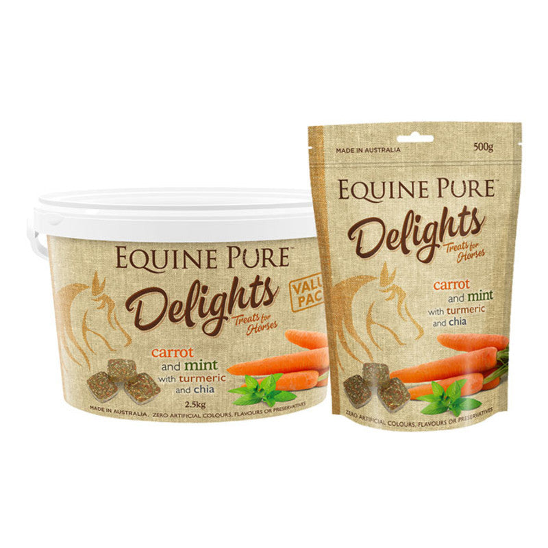 Equine Pure Delights Carrot & Mint with Turmeric & Chia