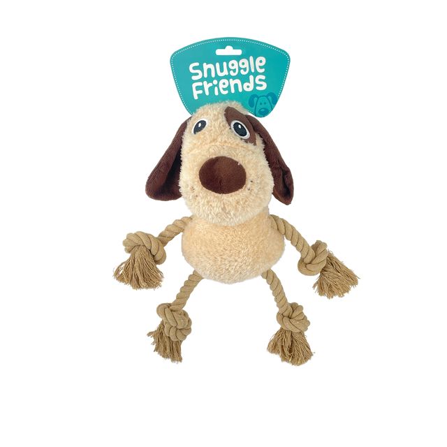 Snuggle Friends Desmond Dog with rope