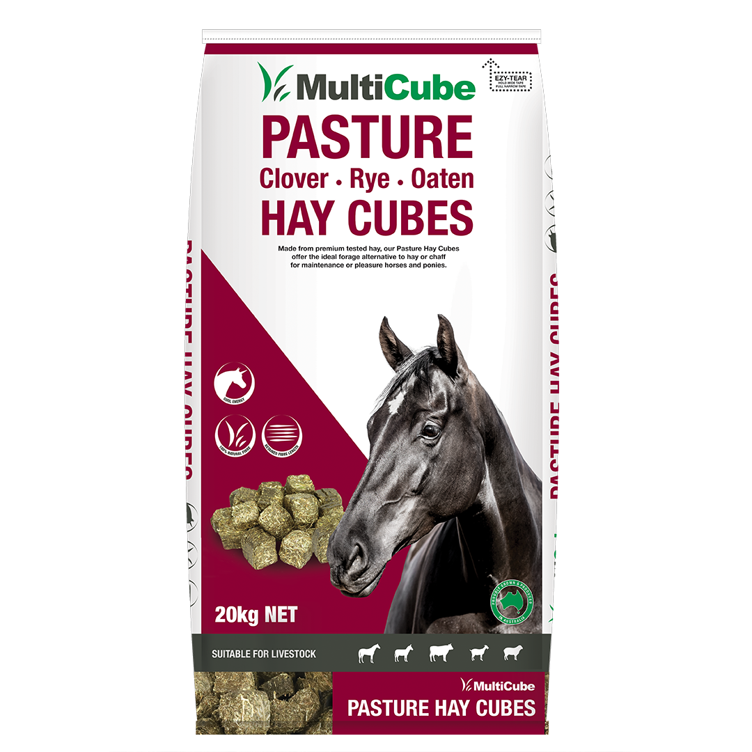 MultiCube - Pasture - Clover, Rye, and Oaten Hay Cubes 20kg