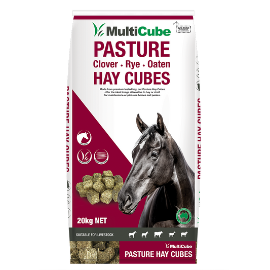 MultiCube - Pasture - Clover, Rye, and Oaten Hay Cubes 20kg