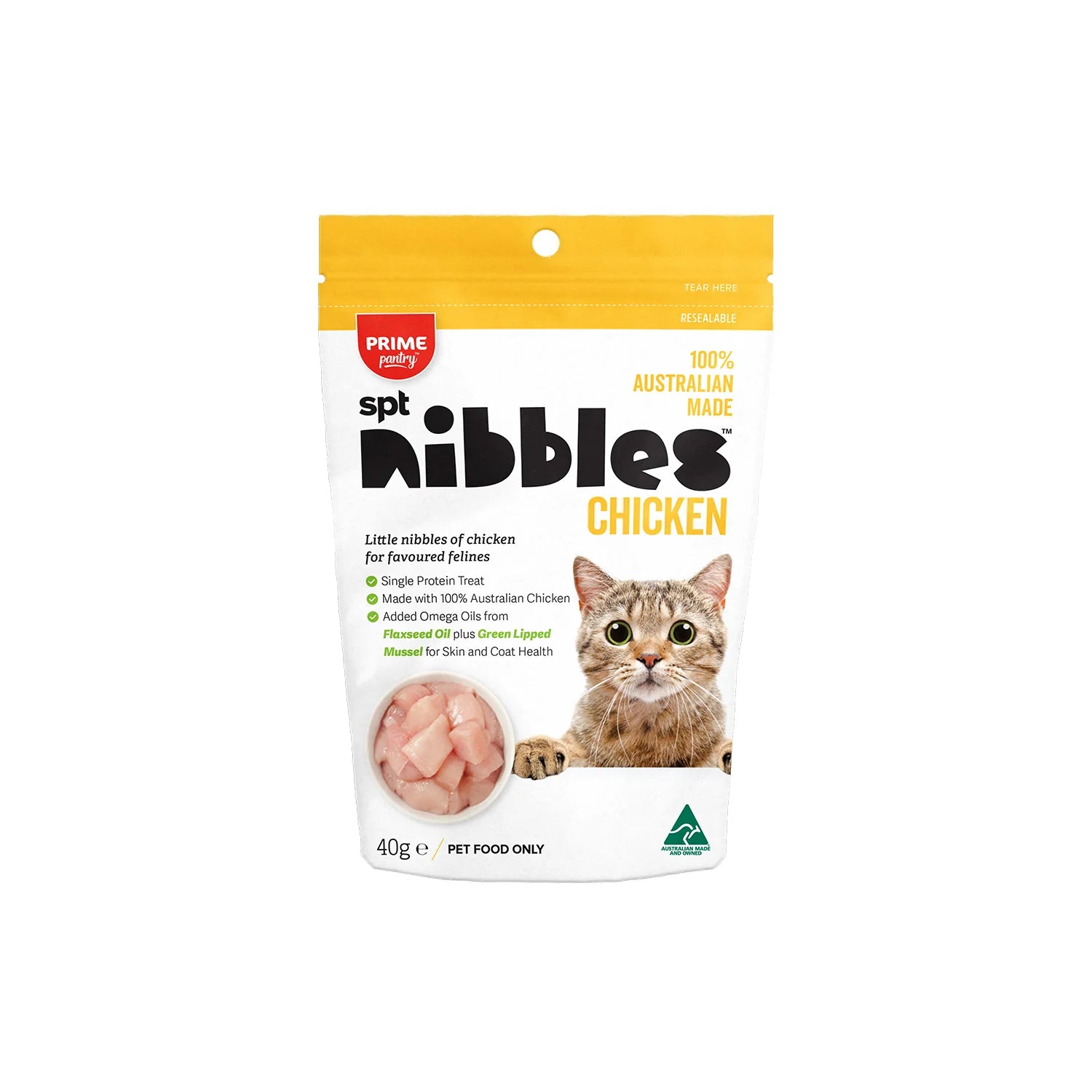 Prime 100 SP Nibbles Chicken Treats 40g