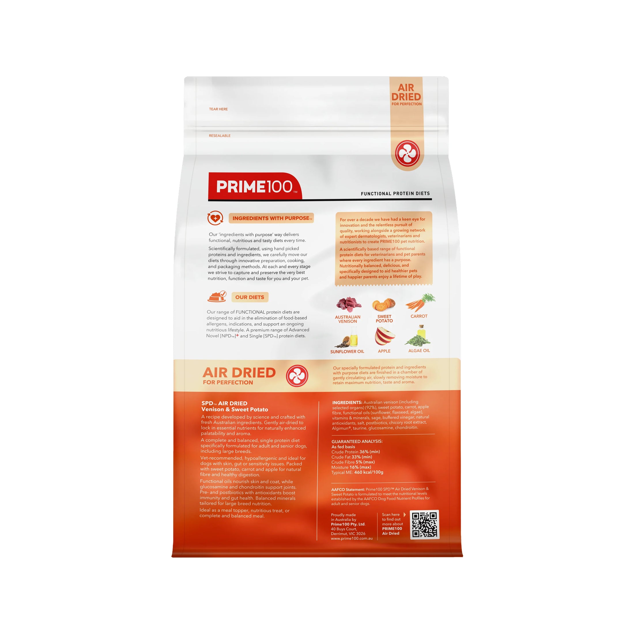 Prime100 - SPD™ Air Dried Venison & Sweet Potato