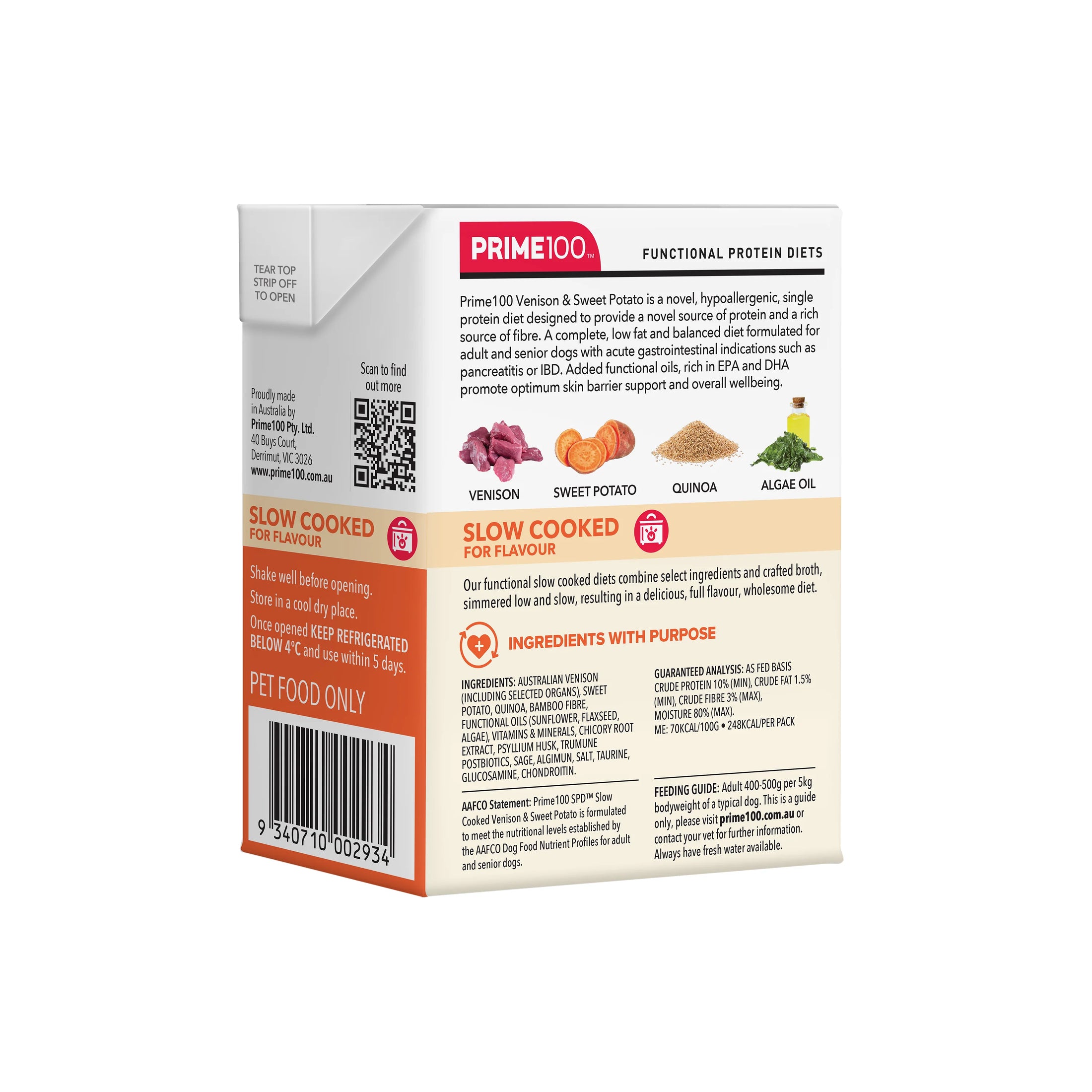 Prime100 - SPD™ Slow Cooked Venison & Sweet Potato