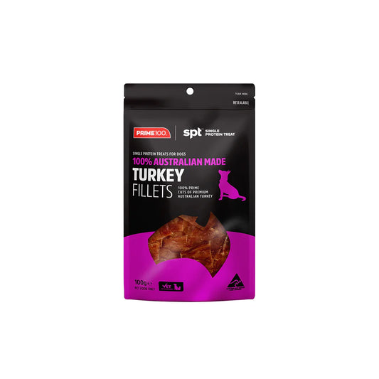 Prime 100 SPT Turkey Fillets Treats 100g