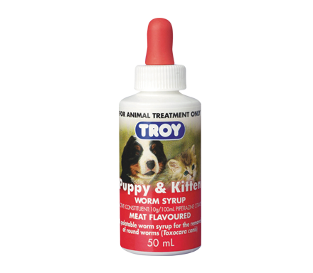 Troy Puppy and Kitten Wormer 50ml