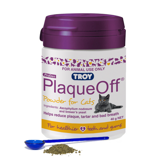 Troy PlaqueOff Powder for Cats 40 g