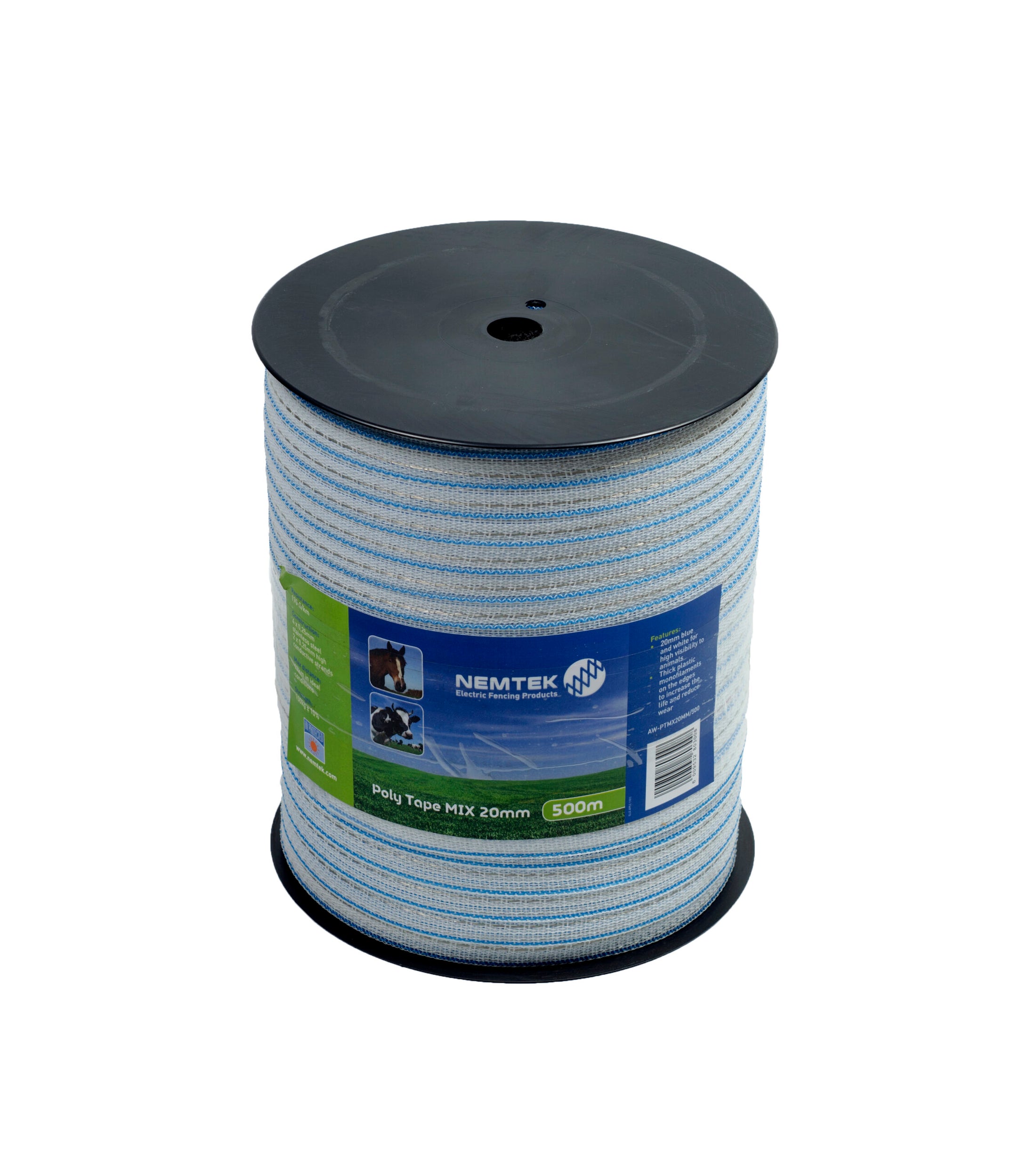 NEMTEK - Poly tape White 20mm Mix 6