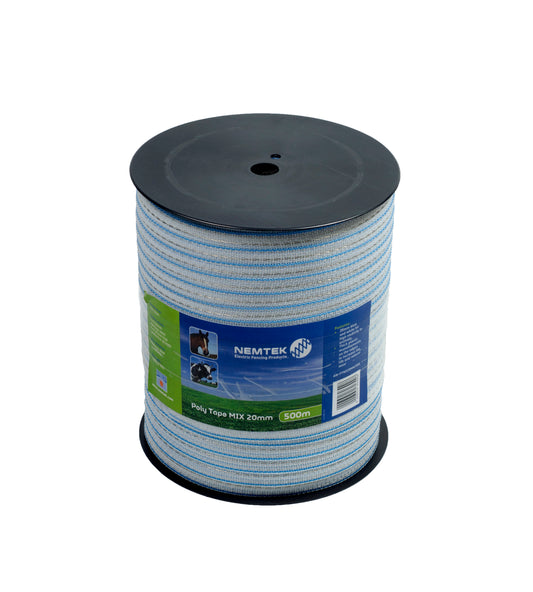 NEMTEK - Poly tape White 20mm Mix 6