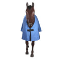 Load image into Gallery viewer, Horsemaster Ripstop Canvas Unlined Rug - Blue/Blue
