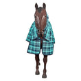 Load image into Gallery viewer, PVC Shade Mesh Horse Rug Combo Turquoise/Navy
