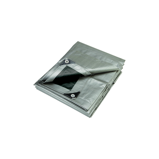 PolyTuf Extra Heavy Duty Silver Black Tarp 2.4m X 3m (8' X 10')