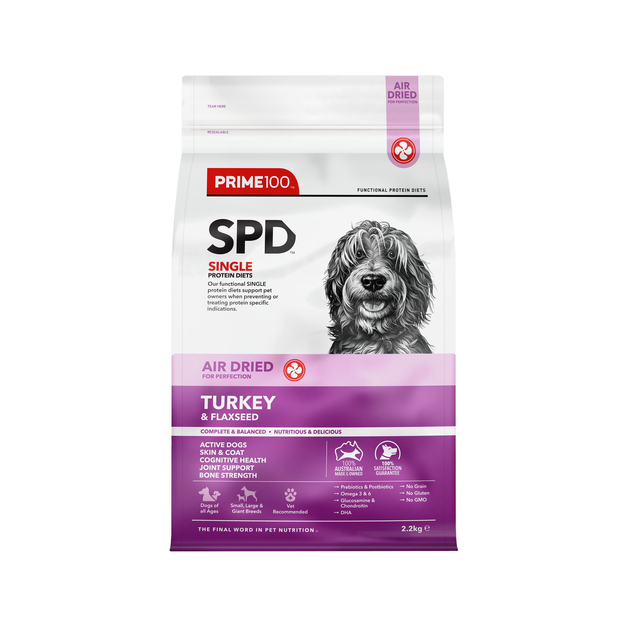 Prime100 - SPD™ Air Dried Turkey & Flaxseed