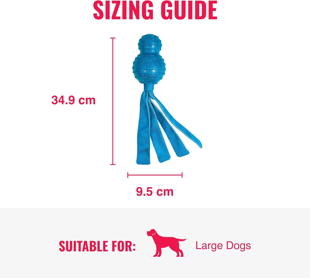 KONG Comet Wubba sizing guide