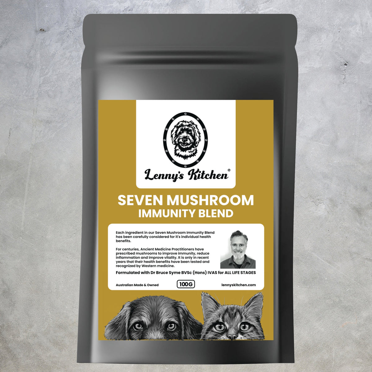 Lenny's Kitchen Seven Mushroom Immunity Blend 100g