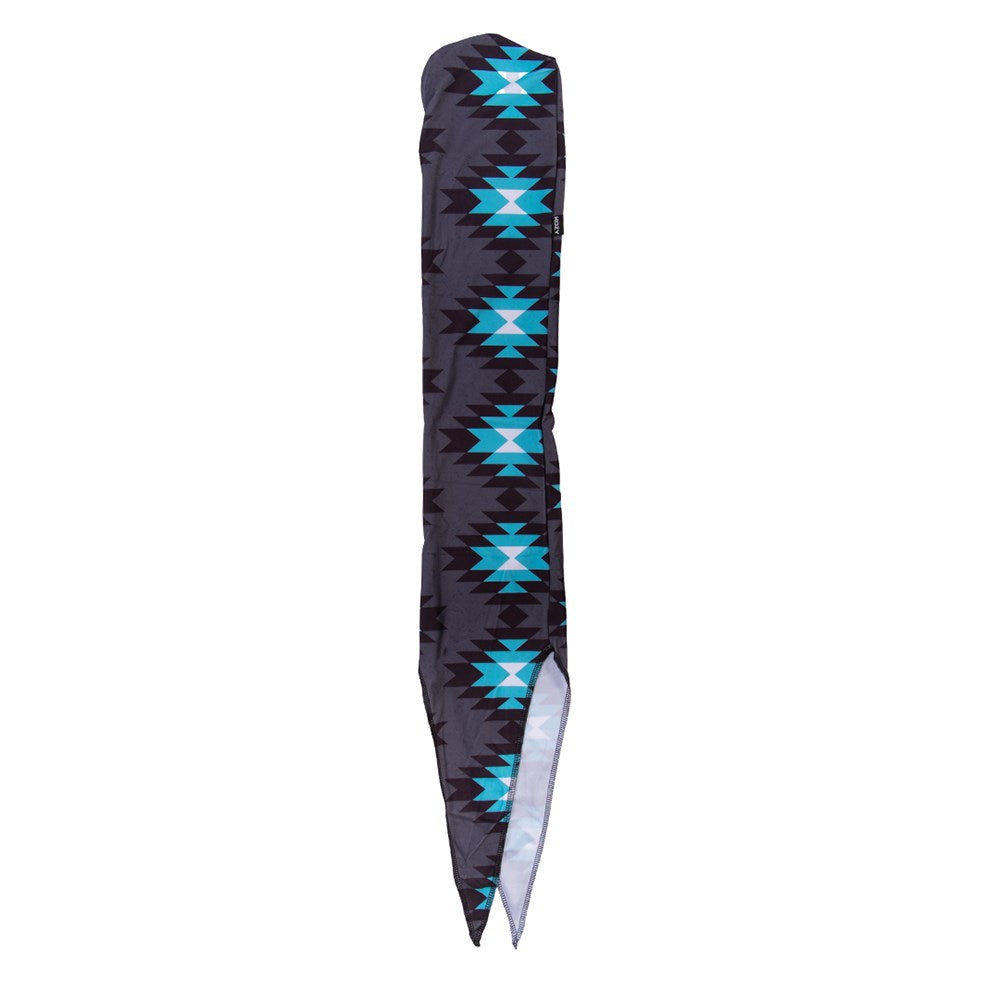 Kozy - Lycra Tie In Tail Bag - Aztec/Turquoise - front view