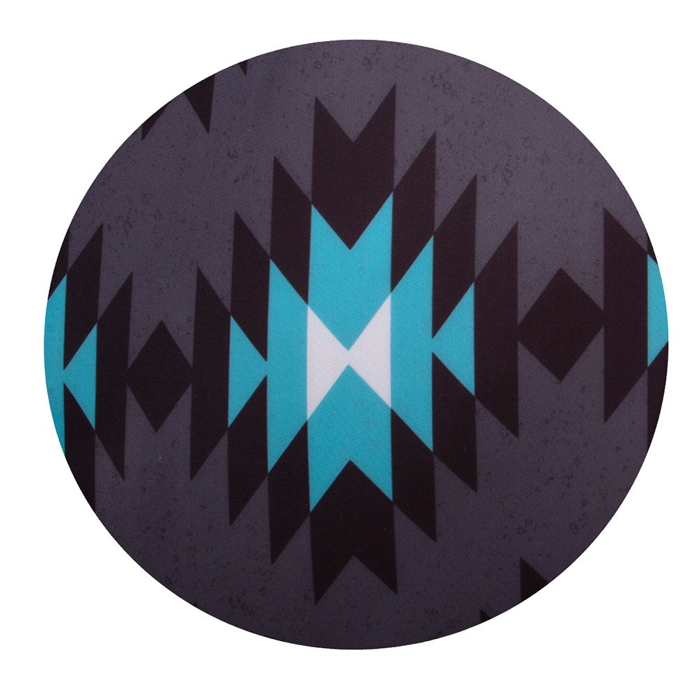 Kozy - Lycra Tie In Tail Bag - Aztec/Turquoise - print detail