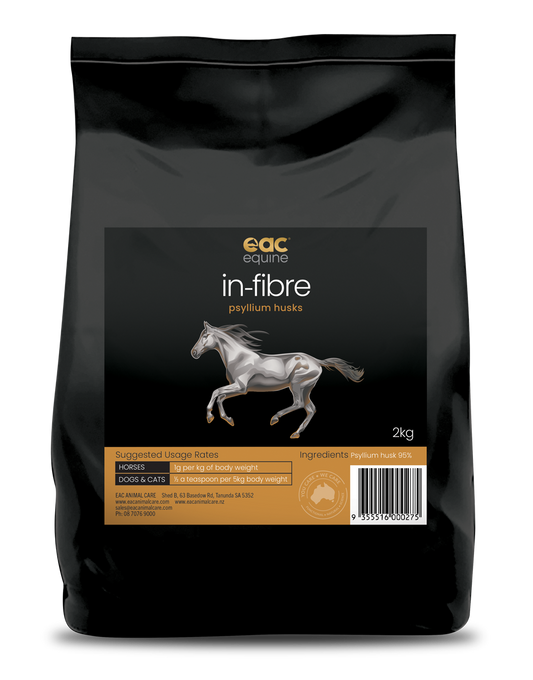 EAC Animal Care - In-Fibre Psyllium Husk 2kg - front of bag
