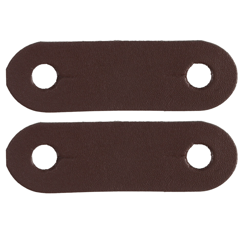 STC - Peacock Iron Leather Straps - pair of brown leather straps