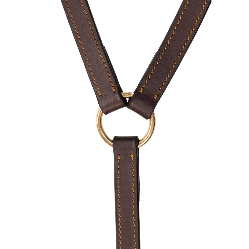 Flinders - Edge Sewn Stockman's Breastplate - centre ring detail