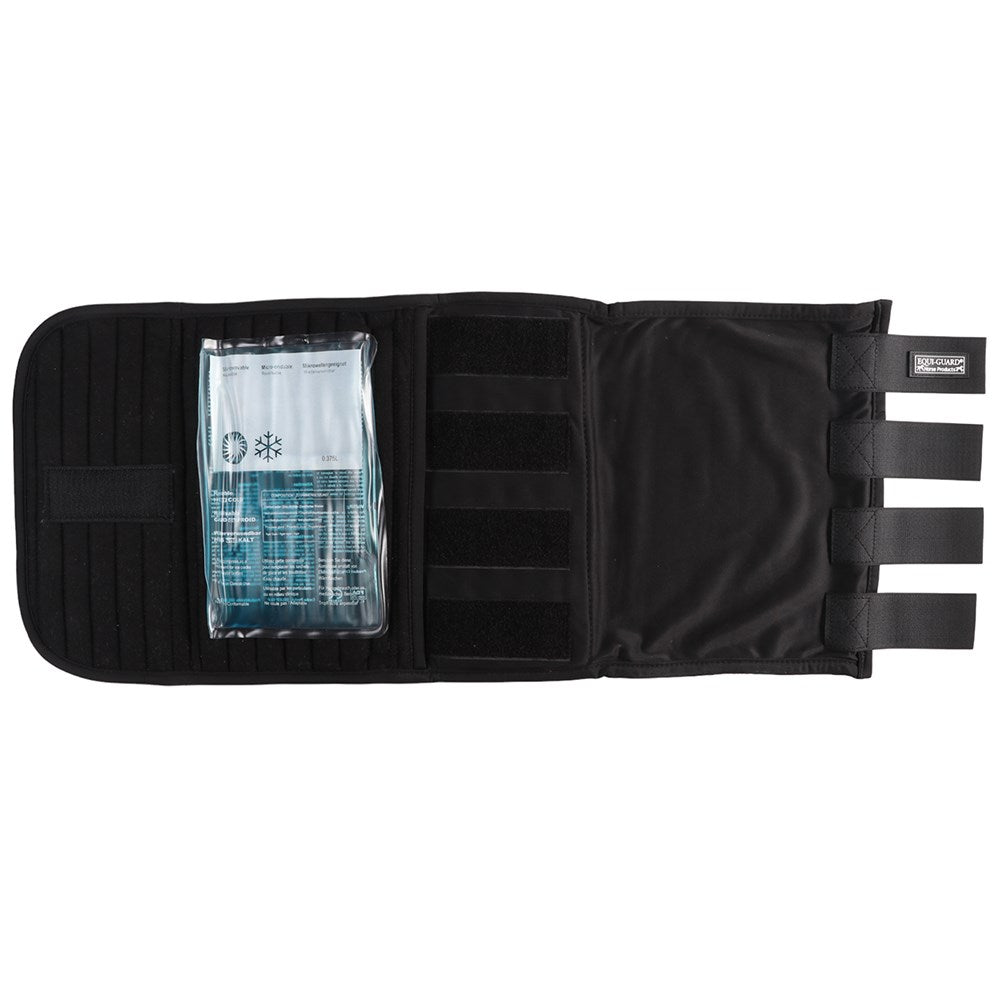 Equi-Guard - Cold/Hot Tendon Therapy Boots - opened flat showing gel pack