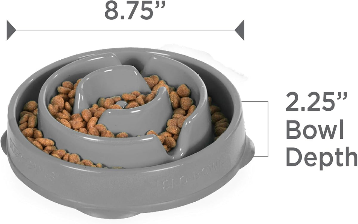Outward Hound - Fun Feeder Slo Bowl - bowl dimensions