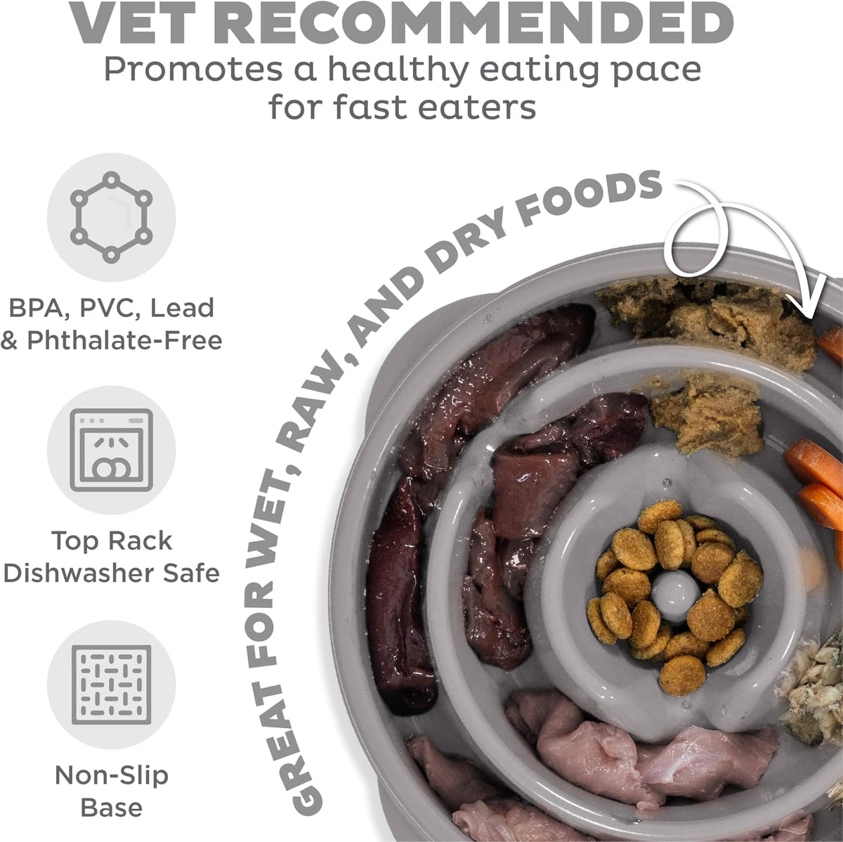 Outward Hound - Fun Feeder Slo Bowl - vet recommended features