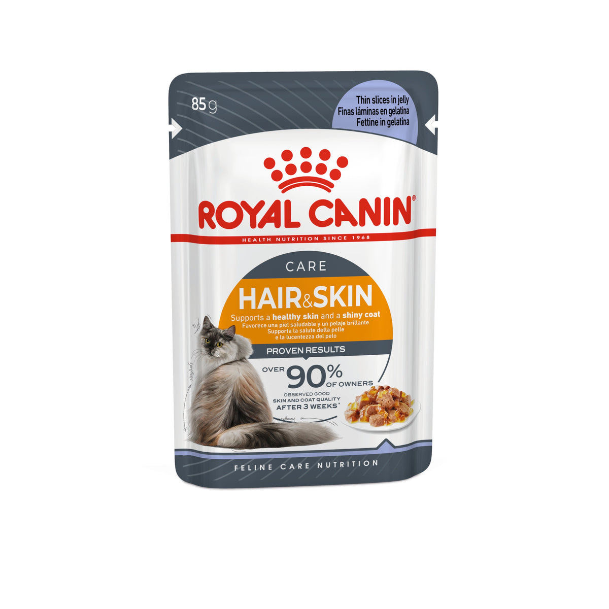 Royal Canin - Hair & Skin Care Jelly 12 x 85g - 85g pouch