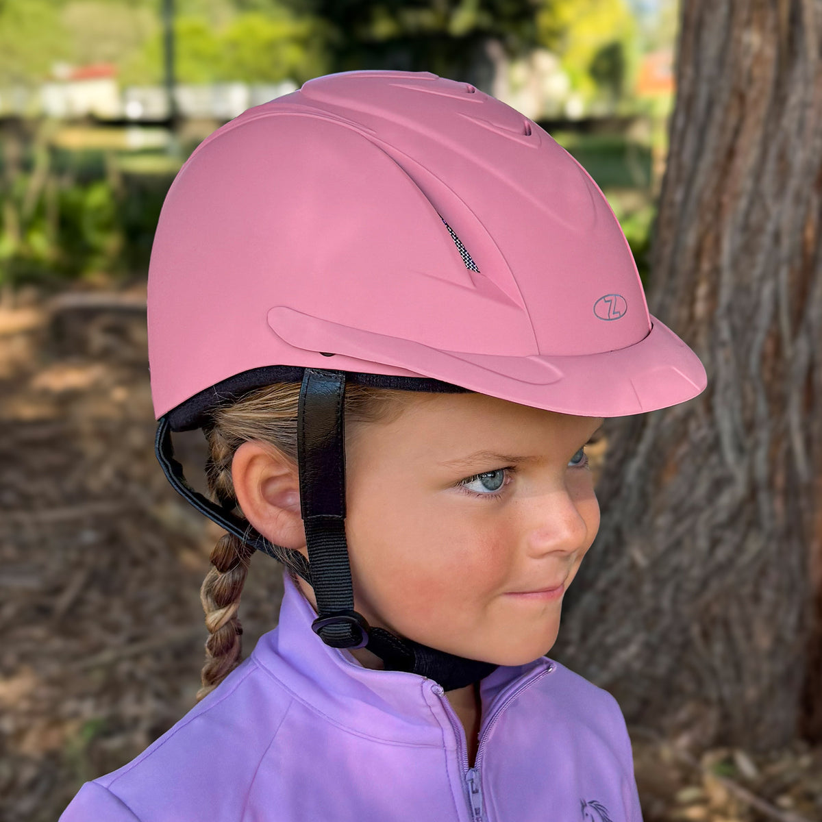 Zilco - Oscar Junior II Helmet - Pink - Small/Medium - worn by a child