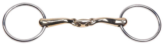 Zilco - Curved Gold Training Snaffle - 12.5cm