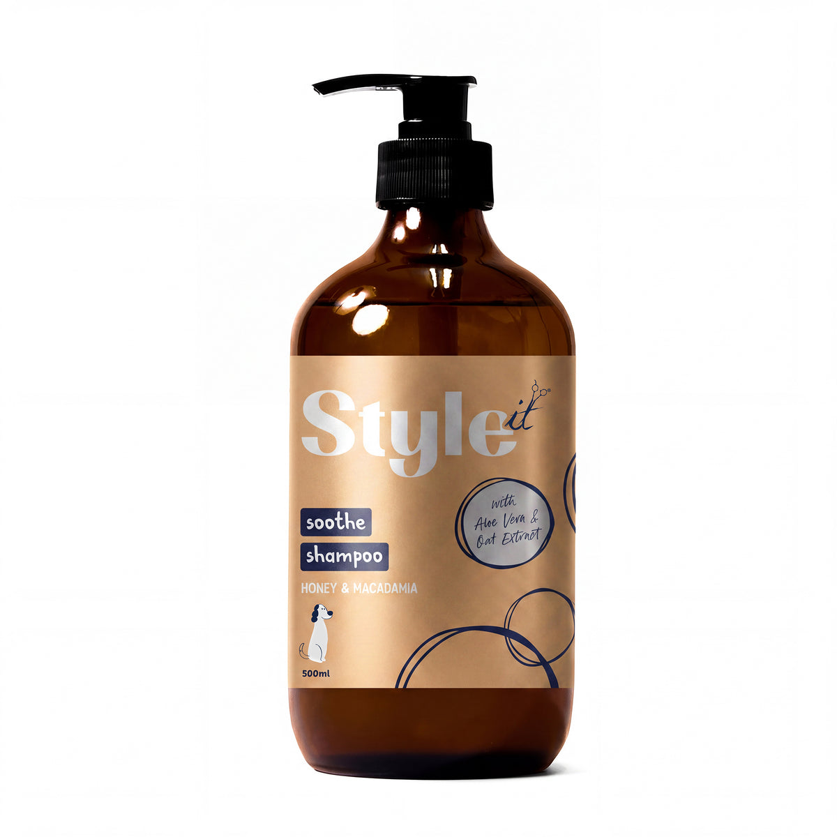 Style It - Honey & Macadamia Soothe Dog Shampoo 500ml