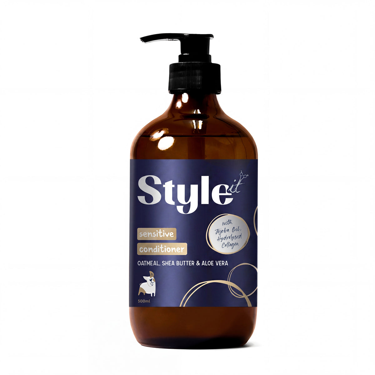 Style It - Oatmeal, Shea Butter & Aloe Vera Sensitive Dog Conditioner 500ml