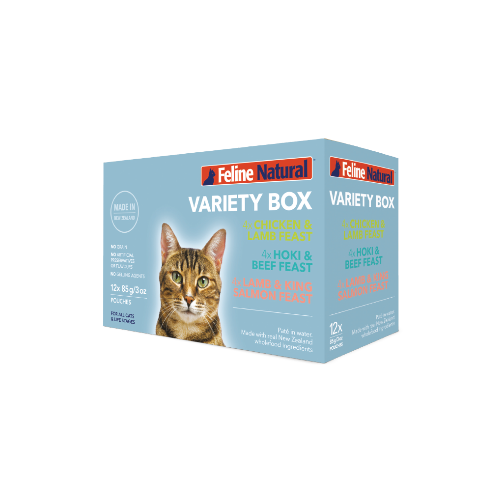 Feline Natural - Pouches Variety Box 85g (12 Pack)