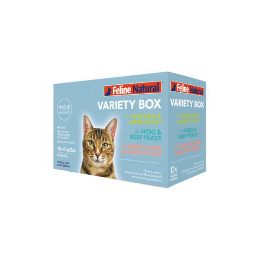 Feline Natural - Pouches Variety Box 85g (12 Pack)