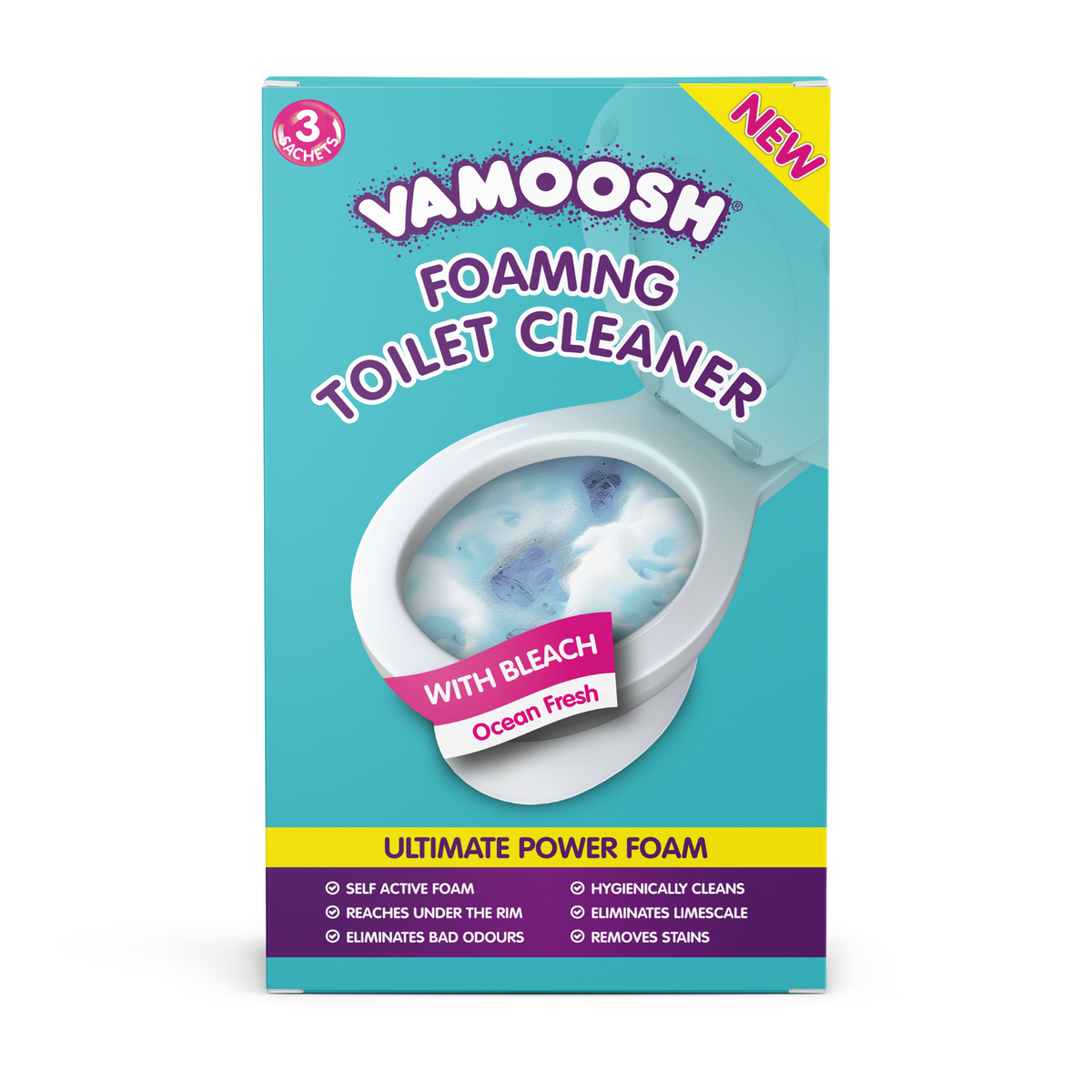 Vamoosh - Toilet Foam Cleaner 3 Sachets 3x100g