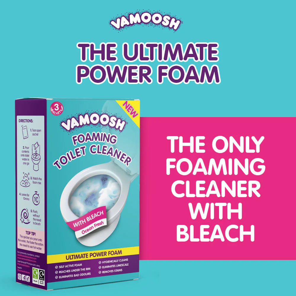 Vamoosh - Toilet Foam Cleaner 3 Sachets 3x100g