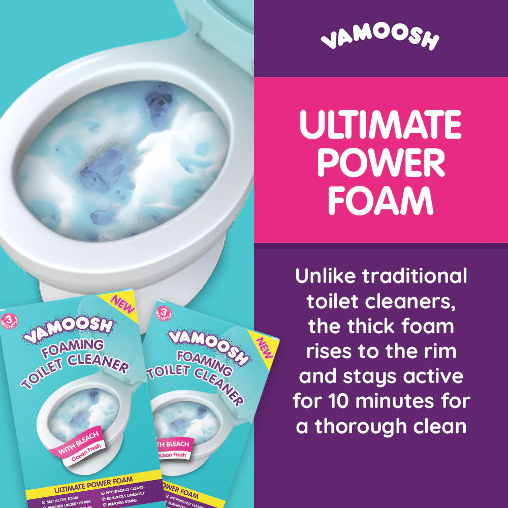 Vamoosh - Toilet Foam Cleaner 3 Sachets 3x100g