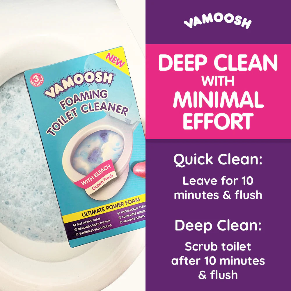 Vamoosh - Toilet Foam Cleaner 3 Sachets 3x100g
