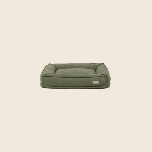 Snooza - The Snug Dog Bed - Olive Small - front view