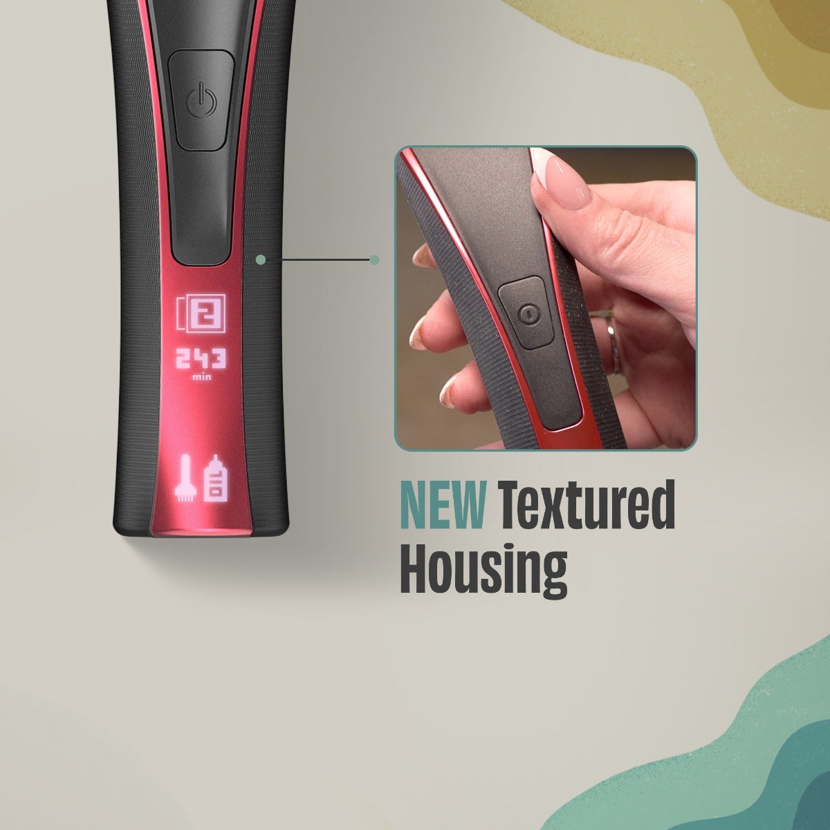 Wahl - Bravura2 Cordless Pet Clipper - textured housing