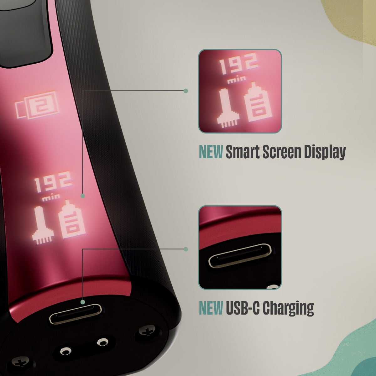 Wahl - Bravura2 Cordless Pet Clipper - smart screen display and USB-C charging