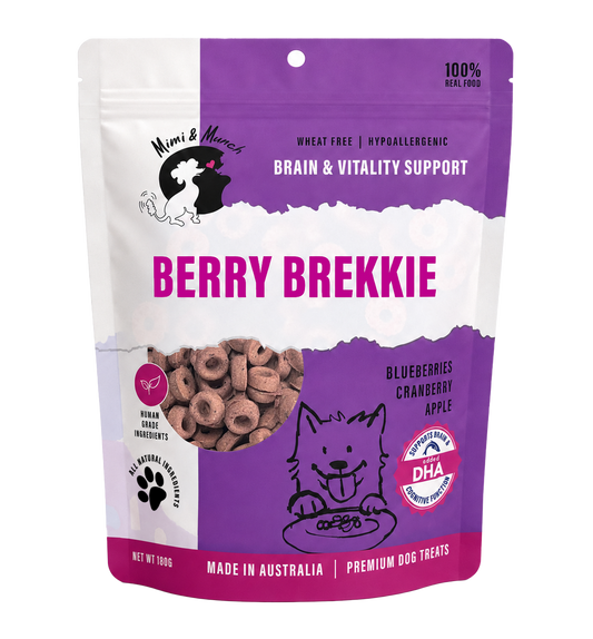 Mimi & Munch - Berry Brekkie Dog Treats with DHA 180g