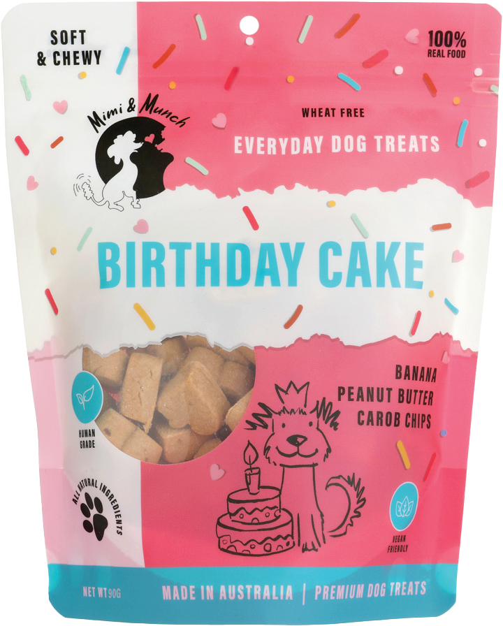 Mimi & Munch - Soft Bake Birthday Cake Dog Treats 90g