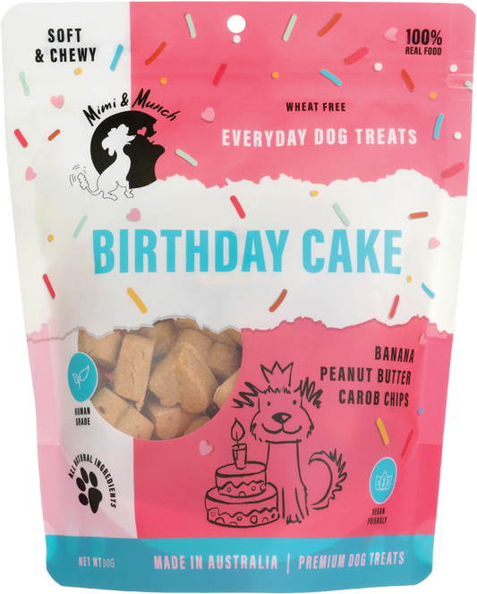 Mimi & Munch - Soft Bake Birthday Cake Dog Treats 90g