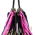 Load image into Gallery viewer, Bainbridge - Hay Net Slow Feeder - Black/Pink drawstring and rings
